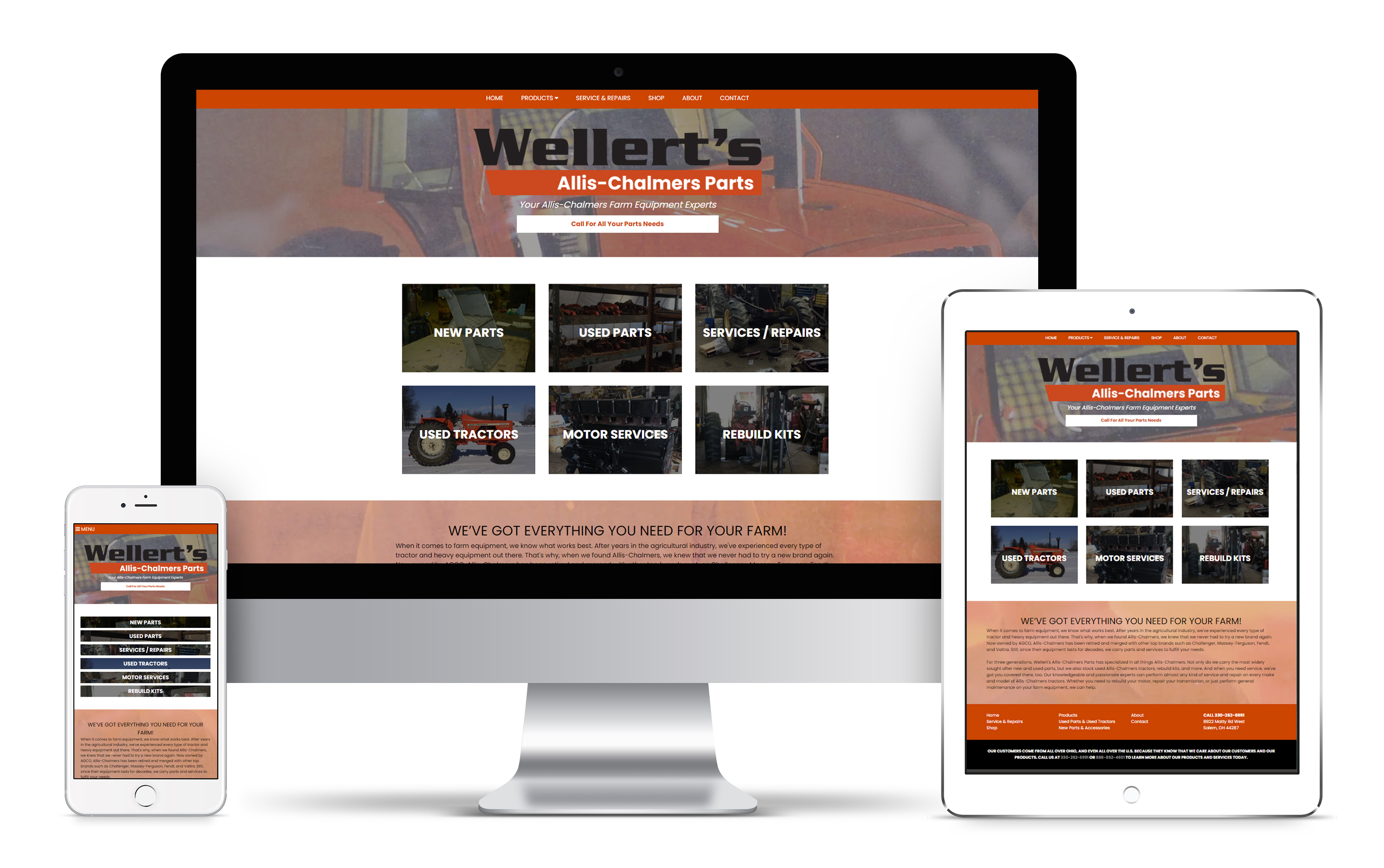  Wellert's Allis-Chalmers Parts Web Design Work